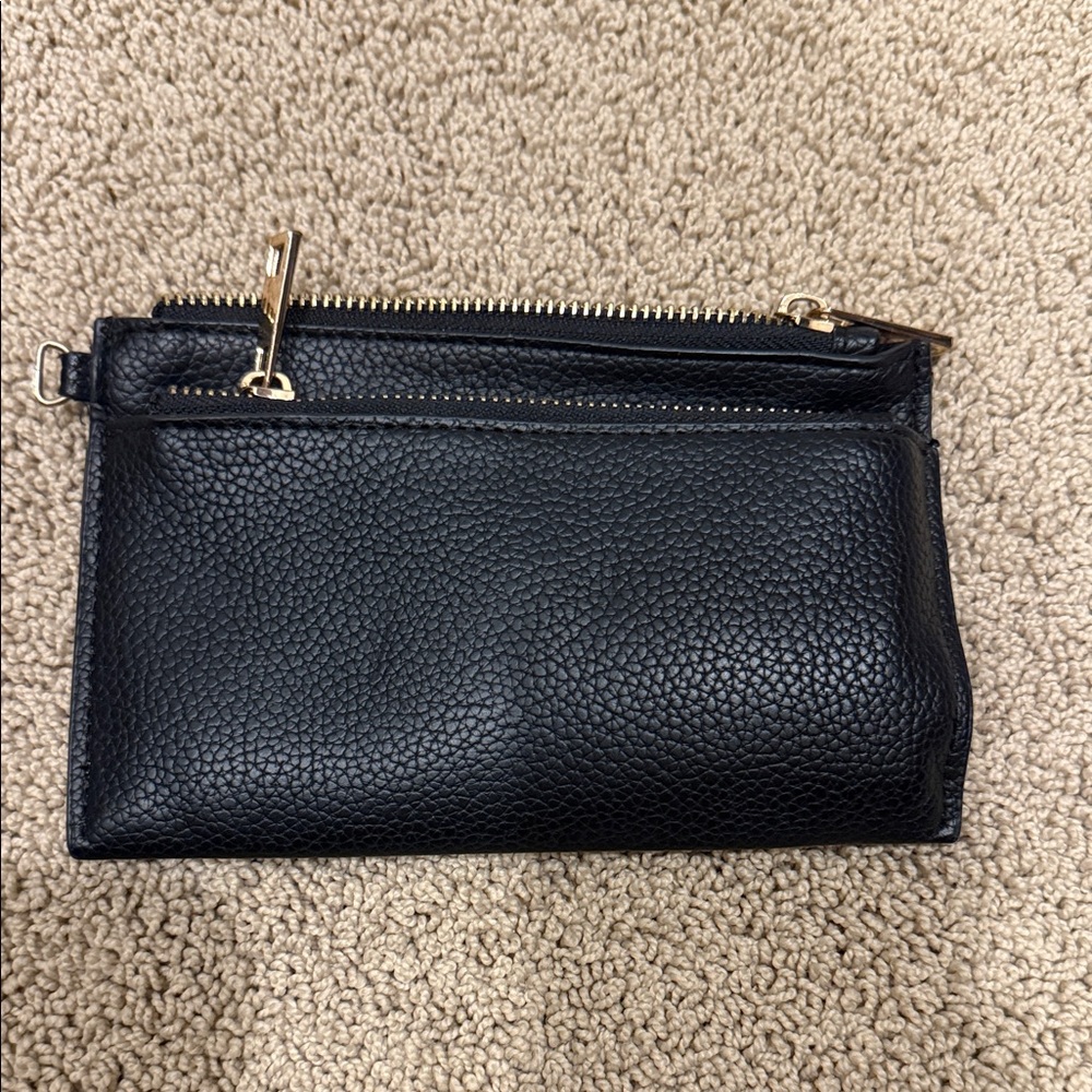 Elegant Black Leather Clutch